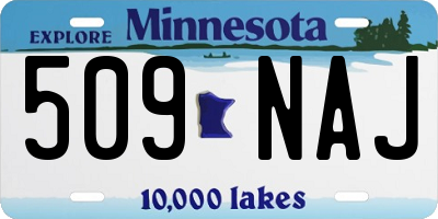 MN license plate 509NAJ