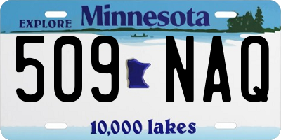 MN license plate 509NAQ
