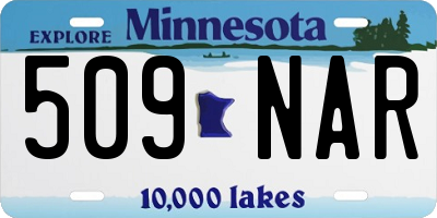 MN license plate 509NAR
