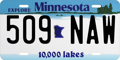 MN license plate 509NAW