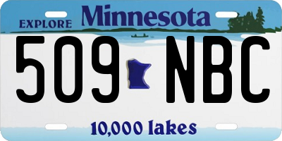 MN license plate 509NBC