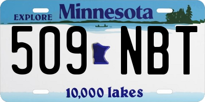MN license plate 509NBT