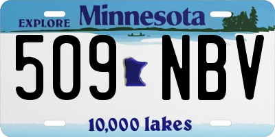 MN license plate 509NBV