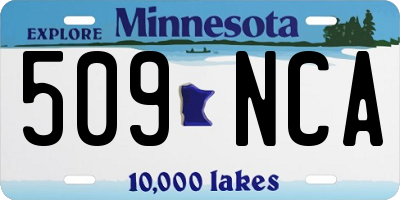 MN license plate 509NCA