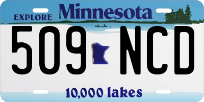 MN license plate 509NCD