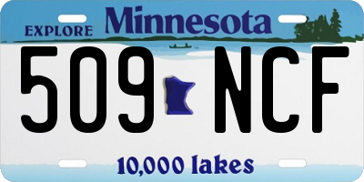 MN license plate 509NCF