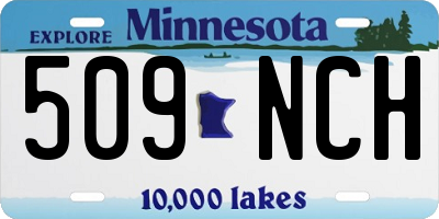 MN license plate 509NCH