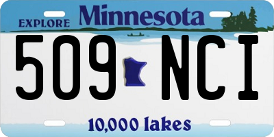 MN license plate 509NCI