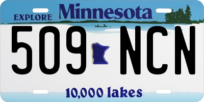MN license plate 509NCN