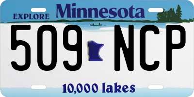 MN license plate 509NCP