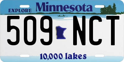 MN license plate 509NCT