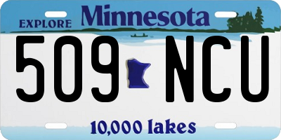 MN license plate 509NCU