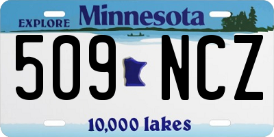 MN license plate 509NCZ