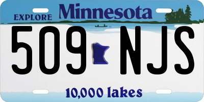 MN license plate 509NJS