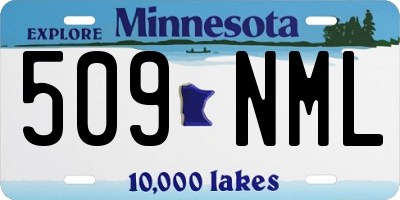 MN license plate 509NML