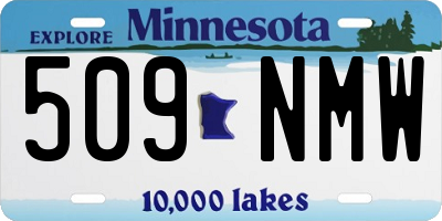 MN license plate 509NMW