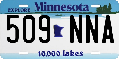 MN license plate 509NNA