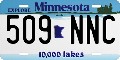 MN license plate 509NNC