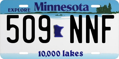 MN license plate 509NNF