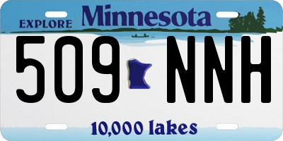 MN license plate 509NNH