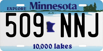 MN license plate 509NNJ