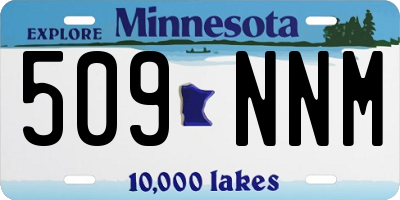 MN license plate 509NNM