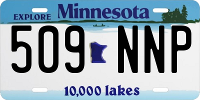 MN license plate 509NNP