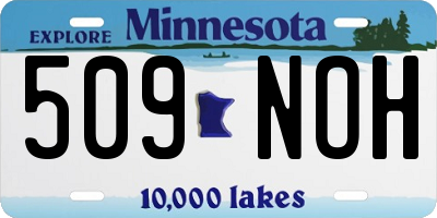 MN license plate 509NOH