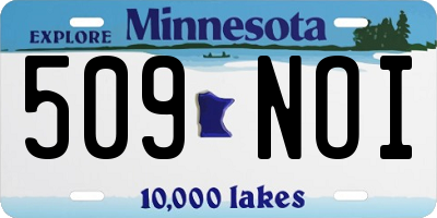 MN license plate 509NOI