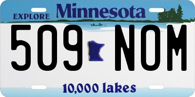 MN license plate 509NOM