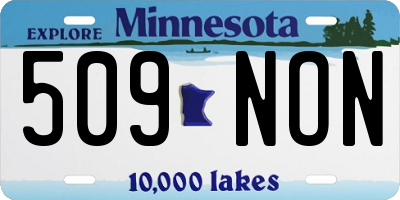 MN license plate 509NON