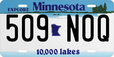 MN license plate 509NOQ