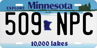 MN license plate 509NPC