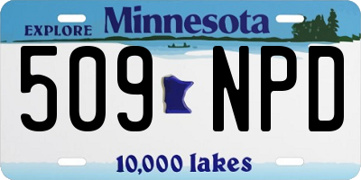 MN license plate 509NPD
