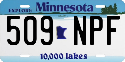 MN license plate 509NPF