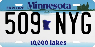 MN license plate 509NYG