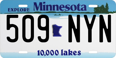 MN license plate 509NYN