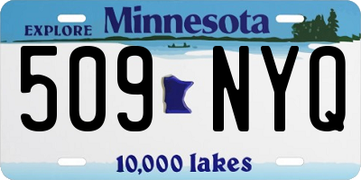 MN license plate 509NYQ