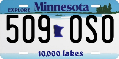 MN license plate 509OSO
