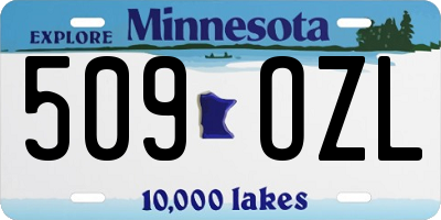 MN license plate 509OZL