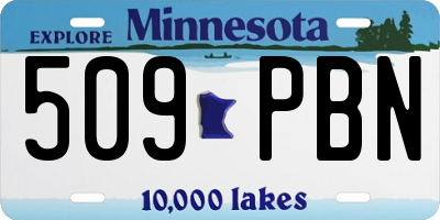 MN license plate 509PBN