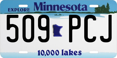 MN license plate 509PCJ