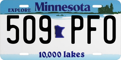 MN license plate 509PFO