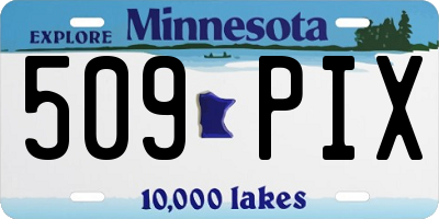 MN license plate 509PIX