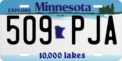 MN license plate 509PJA
