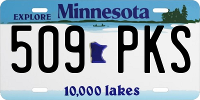 MN license plate 509PKS