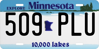 MN license plate 509PLU