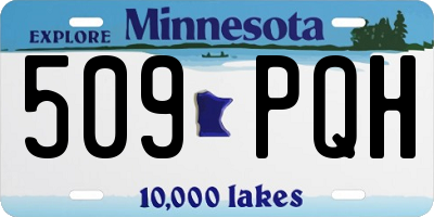 MN license plate 509PQH