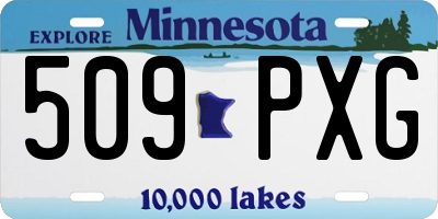 MN license plate 509PXG