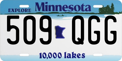 MN license plate 509QGG